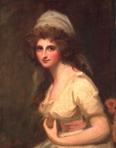 IPLUPJDY Bilder Moderne Kunst Gemälde WandgemäLde Emma Hart in einem weißen Turban von George Romney Leinwand Malerei Poster für Wanddekoration 60x90cm IPLUPJDY Bilder Moderne Kunst Gemälde WandgemäLde Emma Hart in einem weißen Turban von George Romney Leinwand Malerei Poster für Wanddekoration 60x90cm von IPLUPJDY