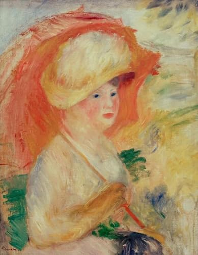 IPLUPJDY Bilder Moderne Kunst Gemälde WandgemäLde Frau Mit Sonnenschirm Von Pierre Auguste Renoir Leinwand Malerei Poster für Wanddekoration 60x90cm von IPLUPJDY