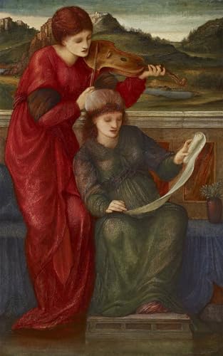 IPLUPJDY Bilder Moderne Kunst Gemälde WandgemäLde Musik von Edward Burne Jones Leinwand Malerei Poster für Wanddekoration 60x90cm von IPLUPJDY
