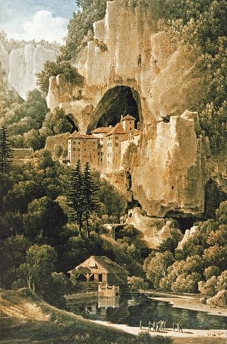 IPLUPJDY Bilder Moderne Kunst Gemälde WandgemäLde Schloss von Luegg oder Predjama in der Nähe von Triest von Louis Francois Cassas Leinwand Malerei Poster für Wanddekoration 60x90cm IPLUPJDY Bilder Moderne Kunst Gemälde WandgemäLde Schloss von Luegg oder Predjama in der Nähe von Triest von Louis Francois Cassas Leinwand Malerei Poster für Wanddekoration 60x90cm von IPLUPJDY