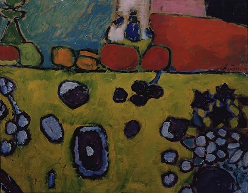 IPLUPJDY Bilder Moderne Kunst Gemälde WandgemäLde Stillleben mit bunter Tischdecke von alexej von jawlensky Leinwand Malerei Poster für Wanddekoration 60x90cm von IPLUPJDY