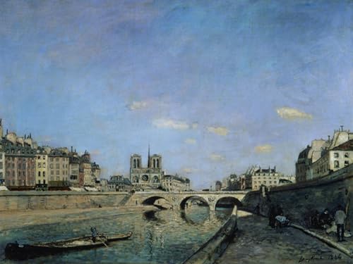 IPLUPJDY Kunstdruck Leinwand Abstrakte Leinwand Kunst Bilder Druck Wandgemälde Die Seine und Notre Dame in Paris von Johan Barthold Jongkind Gemälde Kunst Bilder für Wanddekoration 60x90cm IPLUPJDY Kunstdruck Leinwand Abstrakte Leinwand Kunst Bilder Druck Wandgemälde Die Seine und Notre Dame in Paris von Johan Barthold Jongkind Gemälde Kunst Bilder für Wanddekoration 60x90cm von IPLUPJDY