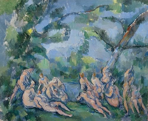 IPLUPJDY Kunstdruck Leinwand Abstrakte Leinwand Kunst Bilder Druck Wandgemälde Die badenden von paul cézanne Gemälde Kunst Bilder für Wanddekoration 60x90cm von IPLUPJDY