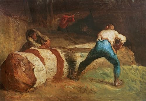 IPLUPJDY Kunstdruck Leinwand Abstrakte Leinwand Kunst Bilder Druck Wandgemälde Die holzsägen von jean francois millets Gemälde Kunst Bilder für Wanddekoration 60x90cm von IPLUPJDY