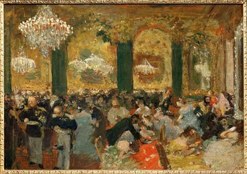 IPLUPJDY Kunstdruck Leinwand Abstrakte Leinwand Kunst Bilder Druck Wandgemälde Le supper au bal von edgar degas Gemälde Kunst Bilder für Wanddekoration 60x90cm von IPLUPJDY