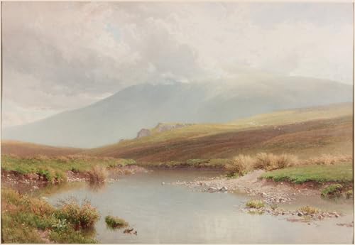 IPLUPJDY Kunstdruck Leinwand Abstrakte Leinwand Kunst Bilder Druck Wandgemälde Mountainous Landscape by Henry Sutton Gemälde Kunst Bilder für Wanddekoration 60x90cm von IPLUPJDY