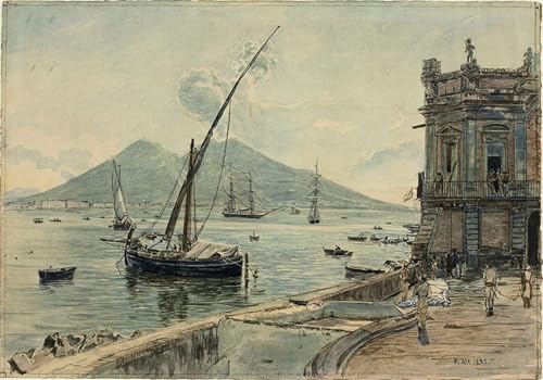 IPLUPJDY Kunstdruck Leinwand Abstrakte Leinwand Kunst Bilder Druck Wandgemälde Naples with Mt Vesuvius by Rudolf Von Alt Gemälde Kunst Bilder für Wanddekoration 60x90cm IPLUPJDY Kunstdruck Leinwand Abstrakte Leinwand Kunst Bilder Druck Wandgemälde Naples with Mt Vesuvius by Rudolf Von Alt Gemälde Kunst Bilder für Wanddekoration 60x90cm von IPLUPJDY