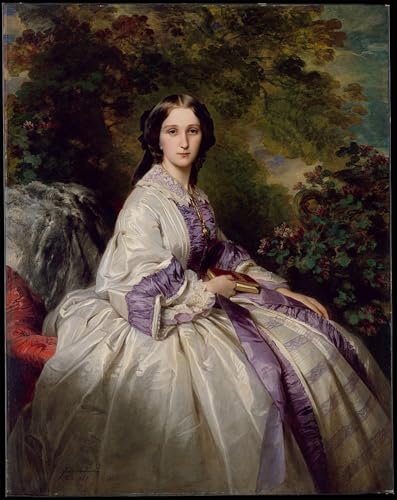IPLUPJDY Kunstdruck Leinwand Abstrakte Leinwand Kunst Bilder Druck Wandgemälde Porträt der gräfin maria iwanowna Lamsdorf von xaver Winterhalter Gemälde Kunst Bilder für Wanddekoration 60x90cm von IPLUPJDY