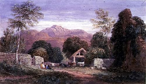 IPLUPJDY Kunstdruck Leinwand Bilder Moderne Druck Leinwand Malerei Ansicht von Cader Idris von David Cox Leinwanddruck Malerei für Wanddekoration 60x90cm von IPLUPJDY