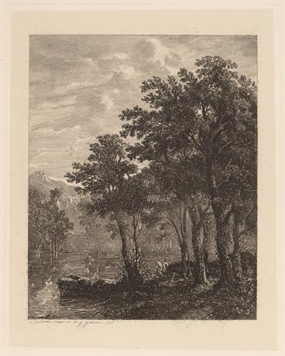 IPLUPJDY Kunstdruck Leinwand Bilder Moderne Druck Leinwand Malerei Bäume von Alexandre Calame Leinwanddruck Malerei für Wanddekoration 60x90cm von IPLUPJDY
