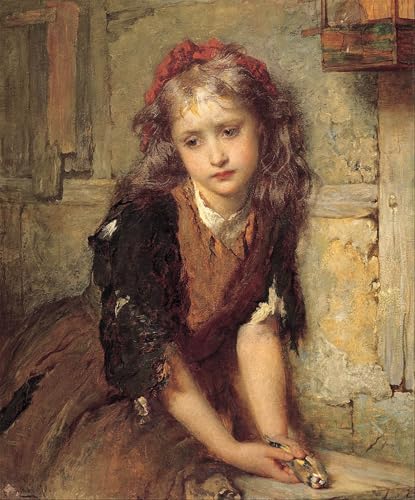 IPLUPJDY Kunstdruck Leinwand Bilder Moderne Druck Leinwand Malerei Der tote Stieglitz von George Elgar Hicks Leinwanddruck Malerei für Wanddekoration 60x90cm von IPLUPJDY