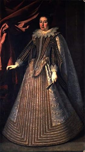 IPLUPJDY Kunstdruck Leinwand Bilder Moderne Druck Leinwand Malerei Margherita DeMedici Tochter von Cosimo Ii und Magdalena von Österreich von Justus Sustermans für Wanddekoration 60x90cm von IPLUPJDY