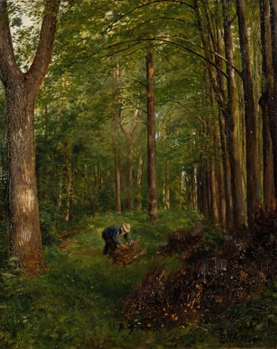 IPLUPJDY Kunstdruck Leinwand Bilder Moderne Druck Leinwand Malerei Matte Tree Grove Mast Tree Grove Gemälde von Ivan Ivanovich Shishkin Leinwanddruck Malerei für Wanddekoration 60x90cm von IPLUPJDY