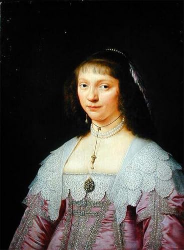 IPLUPJDY Kunstdruck Leinwand Bilder Moderne Druck Leinwand Malerei Porträt einer jungen Frau von Jacob Fransz Van Der Leinwanddruck Malerei für Wanddekoration 60x90cm von IPLUPJDY