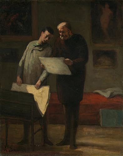 IPLUPJDY Kunstdruck Leinwand Bilder Moderne Druck Leinwand Malerei Ratschläge für einen jungen Künstler von Honoré Daumier Leinwanddruck Malerei für Wanddekoration 60x90cm IPLUPJDY Kunstdruck Leinwand Bilder Moderne Druck Leinwand Malerei Ratschläge für einen jungen Künstler von Honoré Daumier Leinwanddruck Malerei für Wanddekoration 60x90cm von IPLUPJDY
