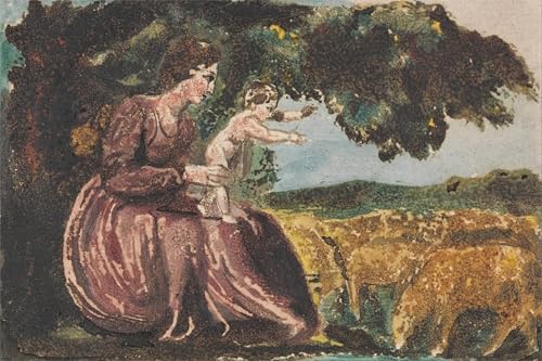 IPLUPJDY Kunstdruck Leinwand Bilder Moderne Druck Leinwand Malerei Spring aus songs of innocence von william blake Leinwanddruck Malerei für Wanddekoration 60x90cm von IPLUPJDY