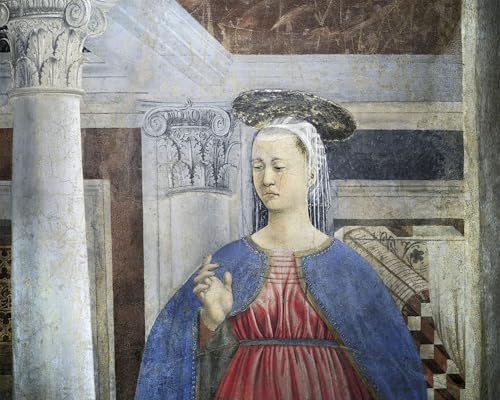 IPLUPJDY Kunstdruck Leinwand Bilder Moderne Druck Leinwand Malerei Verkündigung von Piero Della Francesca Leinwanddruck Malerei für Wanddekoration 60x90cm von IPLUPJDY
