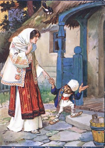 IPLUPJDY Poster Bilder Leinwand Poster Druck Der kleine Bruder Bit nahm seine schöne Braut mit in das Haus das er für sie gebaut hatte von Charles Edmund Brock für Heimdekoration 60x90cm IPLUPJDY Poster Bilder Leinwand Poster Druck Der kleine Bruder Bit nahm seine schöne Braut mit in das Haus das er für sie gebaut hatte von Charles Edmund Brock für Heimdekoration 60x90cm von IPLUPJDY