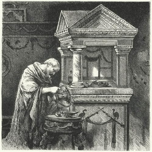IPLUPJDY Vintage Leinwand Wandkunst Poster Bilder Leinwand Poster Druck Opfergaben in einem Tempel in der Antike von Hermann Vogel Kunst Gemälde für Heimdekoration 60x90cm von IPLUPJDY