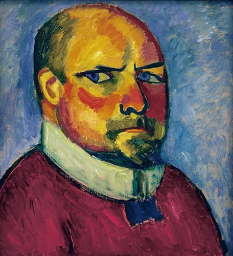IPLUPJDY Vintage Leinwand Wandkunst Poster Bilder Leinwand Poster Druck Selbstbildnis von alexej von jawlensky Kunst Gemälde für Heimdekoration 60x90cm von IPLUPJDY