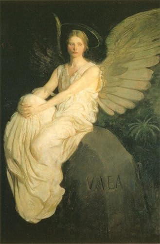 IPLUPJDY Vintage Leinwand Wandkunst Poster Bilder Leinwand Poster Druck Stevenson-denkmal von abbott handerson thayer Kunst Gemälde für Heimdekoration 60x90cm von IPLUPJDY