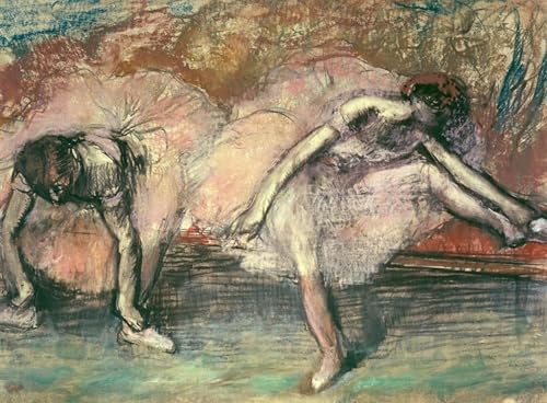 IPLUPJDY Vintage Leinwand Wandkunst Poster Bilder Leinwand Poster Druck Zwei Tänzer von edgar degas Kunst Gemälde für Heimdekoration 60x90cm von IPLUPJDY