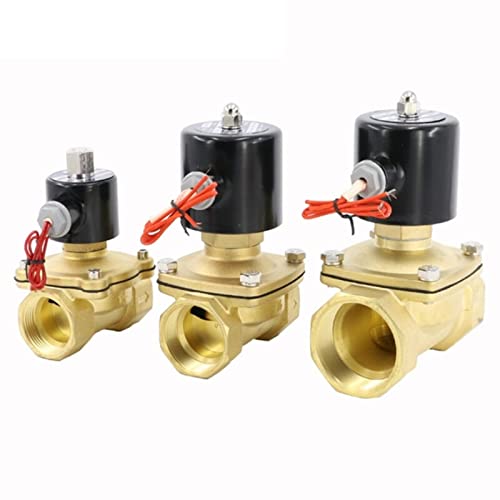 Elektrisches Magnetventil, normalerweise geöffnet, pneumatisch, for Wasser, Öl, Luft, 12 V/24 V/220 V/110 V, 1/4 Zoll, 3/8 Zoll, 1/2 Zoll, 3/4 Zoll, 1 Zoll, DN8/10/15/20/25/50(Ac110v,DN15) von IPNDKBFL