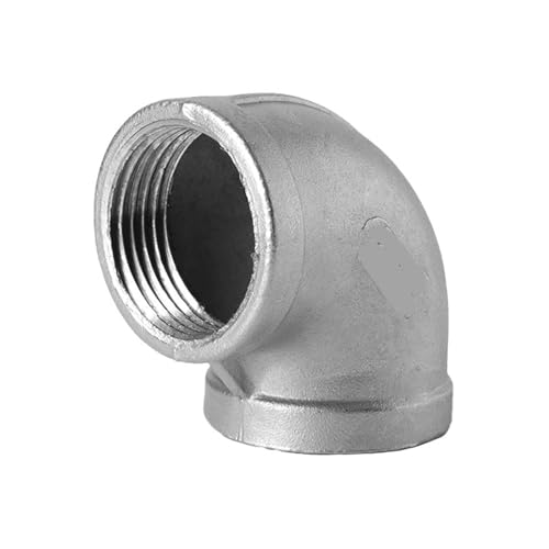 IPNDKBFL 316L Edelstahl 90 Grad Innengewinde Ellenbogengewinde Innengewinde 4 Minuten 6 Minuten 1 Zoll rechtwinklig Wasserrohr Sanitärverbindung(G2) von IPNDKBFL