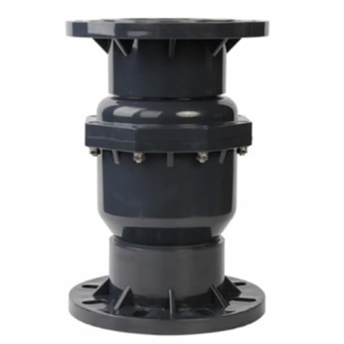 IPNDKBFL Rückschlagventil Typ PVC-U mit festen Flanschen, metrisches UPVC-Flansch-Rückschlagventil, graues Kunststoff-Klappen-Rückschlagventil, korrosionsbeständig, 8 Zoll((140mm) 5 inch) von IPNDKBFL