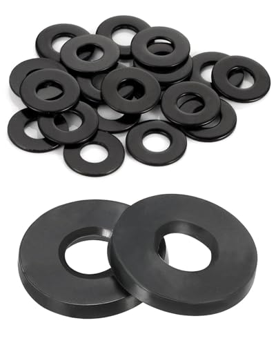 IPNSDON 20 Stück M10-Dichtungen, Innendurchmesser 10 mm, Außendurchmesser 20 mm, 1 mm dicke Dichtungsdichtung für Wasserhahnrohr-Sanitär-Befestigungsschrauben von IPNSDON