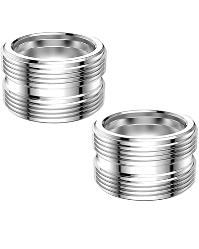 IPNSDON 2PcsWasserhahnadapter M22 auf M22, Gewindeadapter für Außengewinde M22 und M22, Schlauchanschluss, Wassersparer, Wasserfilter, perfekt für Küchenarmaturen von IPNSDON