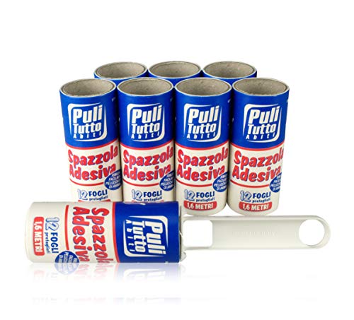 Fusselrolle 96 Blätter 12.8 Meter. Set Adhesive Brushes. Lint Roller removers. 96 Sheets. 12.8 Meters. 100% Made in Italy. von IPPA