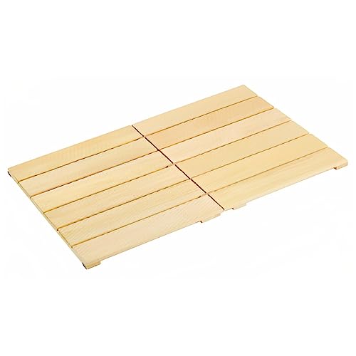 IPPINKA Japanische Hinoki Zypresse Faltbare Badematte aus Holz – 66 x 45,7 cm – handgefertigt in Japan von IPPINKA