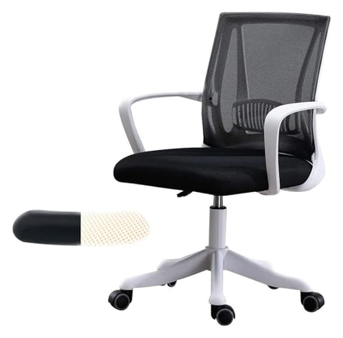 IPSU Drehbarer Raumstuhl, Stuhl, ergonomischer Tisch und Stuhl, Drehstuhl mit Netzrücken, Bürostuhl, drehbarer Personalstuhl, Computerstuhl, Spielstuhl von IPSU