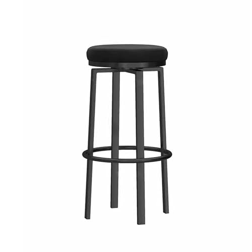 IPSU Frühstücks-Barhocker, 360° Drehbare Thekenhöhen-Barhocker mit Fußstütze, Moderne Samt-Inselstühle für Küche, Hausbar, Esszimmer, Café von IPSU