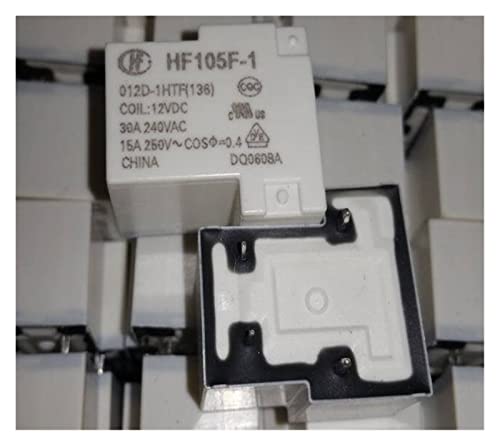 IPUDIS HF105F-1 012D-1HTF (136)/024D-1HST/024DT-1HS/024DT-1HSTF (136)/024DT-1HT (136) (T90-1a-4p-12V/24V-30a) Staffel 4Pins Mini Relais (Size : HF105F-1 012D-1HTF) von IPUDIS