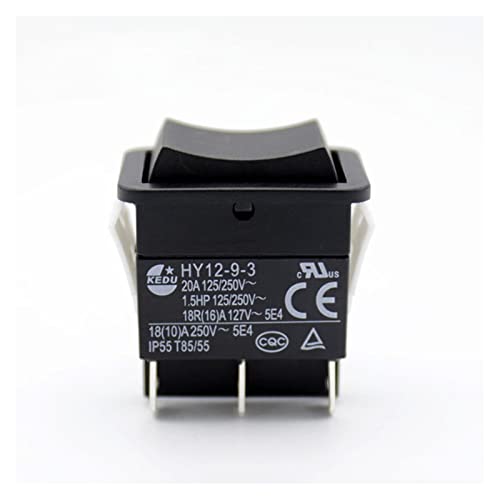 IPUDIS HY12-9-3 6 Pins Druckknopf ausgeschaltet auf Industrial Electric Ripper Switch 125 V Pushbutton -Schalter for elektrische Werkzeuge von IPUDIS