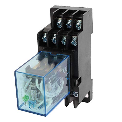 IPUDIS MY4J 24V Control Electrical DC Coil 4PDT 14 Pins Electromagnetic Power Relay w Base Mini Relais von IPUDIS