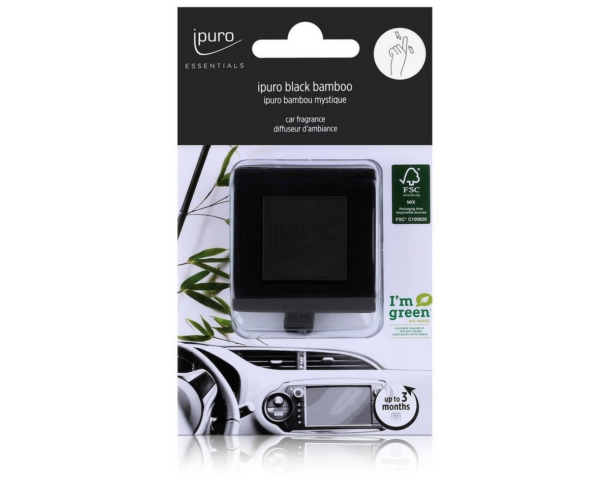 IPURO Raumduft Essentials by Ipuro Car Line Autoduft black bamboo - Herb-frisch (1er von IPURO