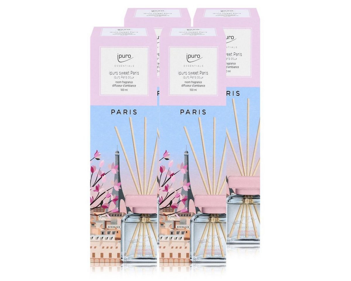 IPURO Raumduft Ipuro sweet Paris Raumduft 100ml - Duftöl Raumduft Lufterfrischer (4er von IPURO