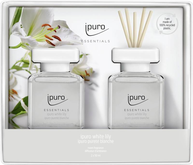 IPURO Raumduft ipuro ESSENTIALS Raumduft Set White Lily 2 x 50 ml von IPURO