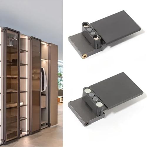 270 Grad großer Winkel einstellbarer Dämpfungspuffer Aluminiumrahmen Türnadel Himmel Erde Scharnier 1 Stück(Type B) von IPVXNNFW
