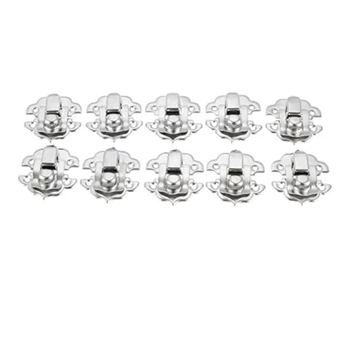 30 * 30mm Vorhängeschloss Haspe Gesperrt Holz Schnalle Mit Schrauben 10Pcs(1) von IPVXNNFW