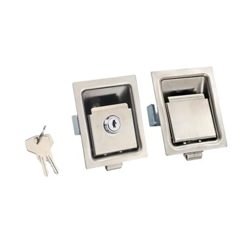 304 Edelstahl Panel Lock Industrielle Elektrische Schrank Embedded Werkzeug Verteilung Box Lock 1Pcs(With lock) von IPVXNNFW