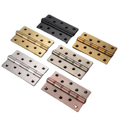 4 "5 Zoll Tür Butt Scharniere Hardware Zubehör 304 Edelstahl Flachscharnier 2Pcs(5 Brushed silver) von IPVXNNFW
