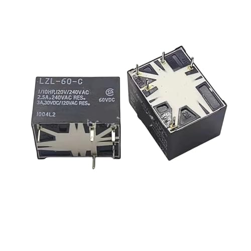 60V Relais LZL-60-C DC60V 60VDC 5 Pins 2Pcs 60V Relais LZL-60-C DC60V 60VDC 5 Pins 2Pcs von IPVXNNFW