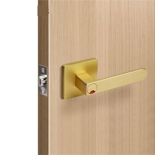 Dreipoliges Schloss mit roter und grüner Anzeige, Türgriff for den Innenbereich, einzelne Zunge, 1 Stück(With key-2) von IPVXNNFW