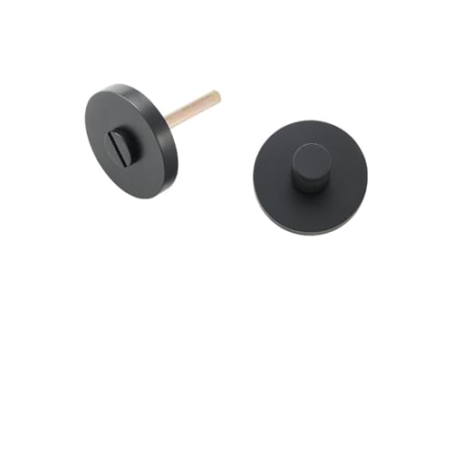 For 2-1/8" Messing Streifen Türschloss Gold Schwarz Antik Bronze Optional Runde Panel 1Pcs(Y339-BK-248-QBCF) von IPVXNNFW