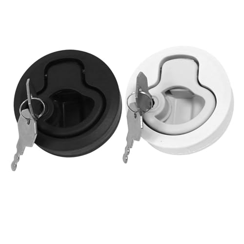 Hardware Drehen Lock Lift Ring Mit Schlüssel Nylon Griff Zubehör Latch 1Pcs(A) von IPVXNNFW
