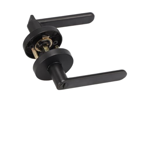 Innentürschloss Dreihebelgriff Einzelzunge Außenschlösser 1St(Black-with key) von IPVXNNFW